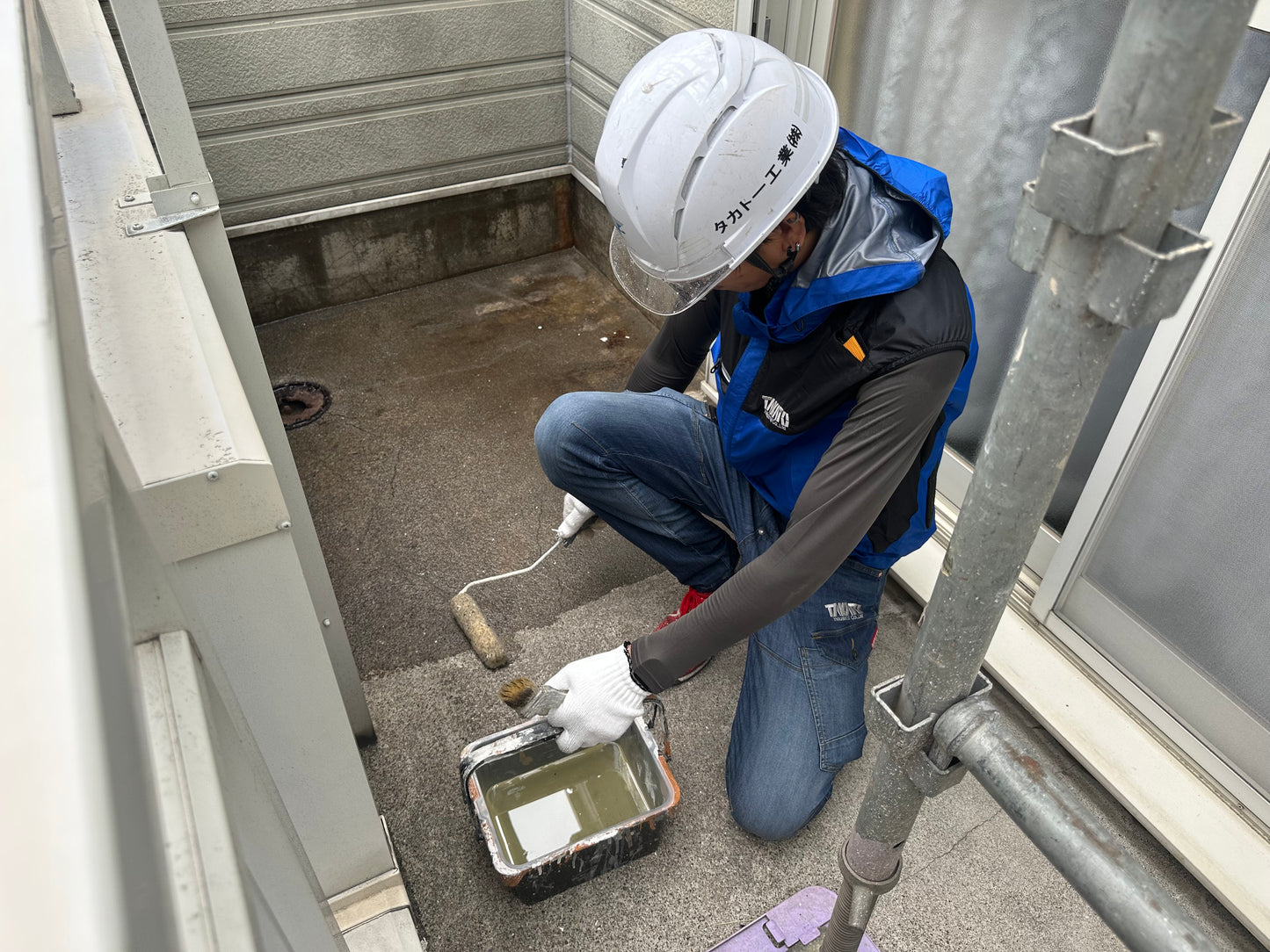 防水工事　ウレタン塗膜防水　5〜10㎡